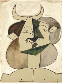 LE FAUNE À MOUSTACHE by Pablo Picasso